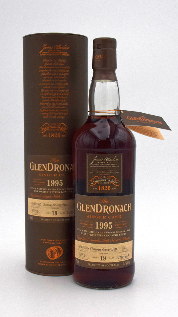 Glendronach 19 Year 'Oloroso Sherry Butt' Single Malt Scotch (1995 Release)