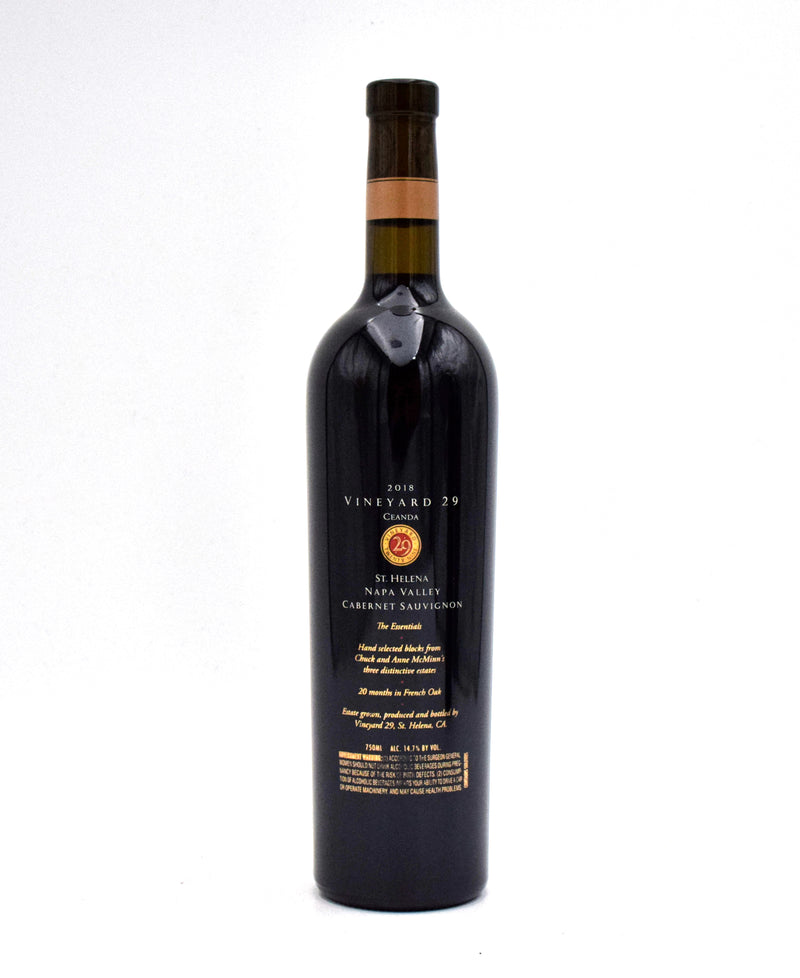 2018 Vineyard 29 Estate 'Ceanda' Cabernet Sauvignon