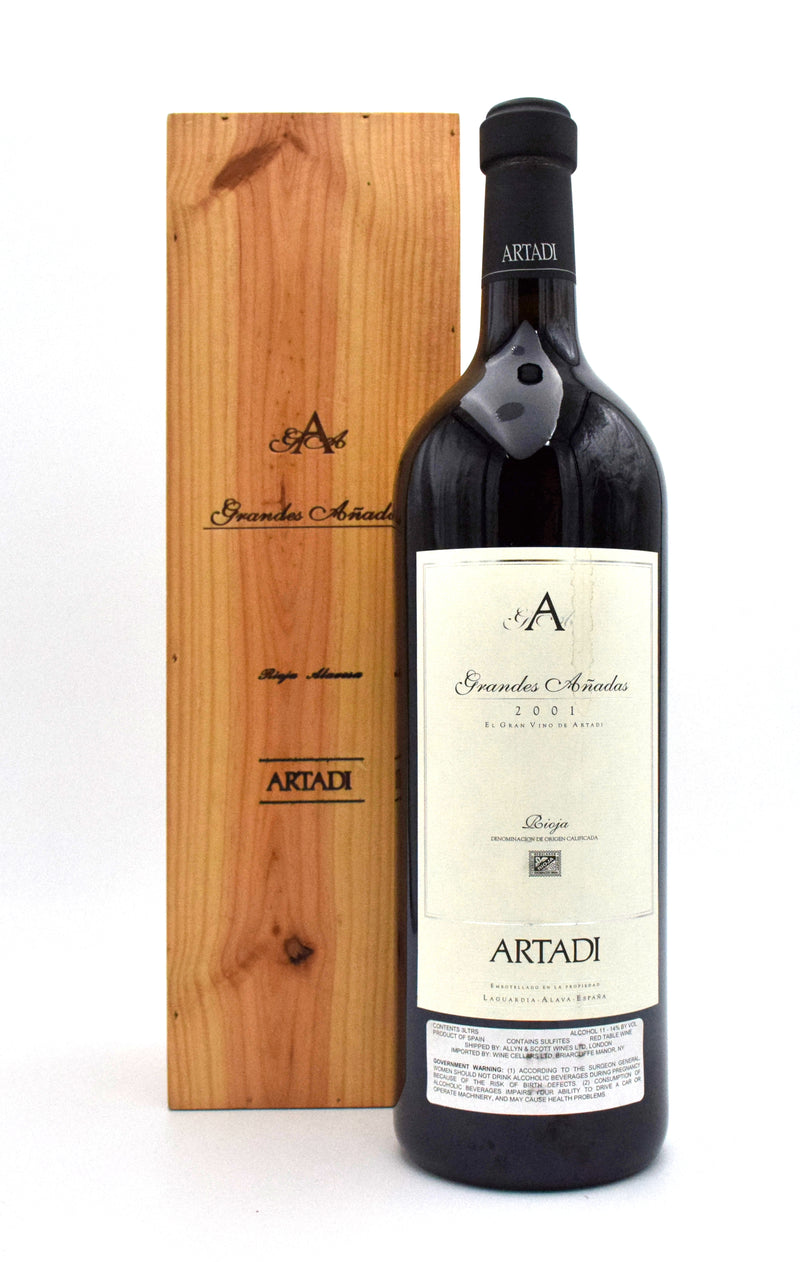 2001 Artadi Grandes Anadas (3L) (Slightly Damaged Box)