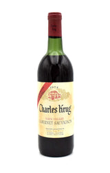 1974 Charles Krug Peter Mondavi Family Vintage Selection Cabernet Sauvignon (HS/MS)