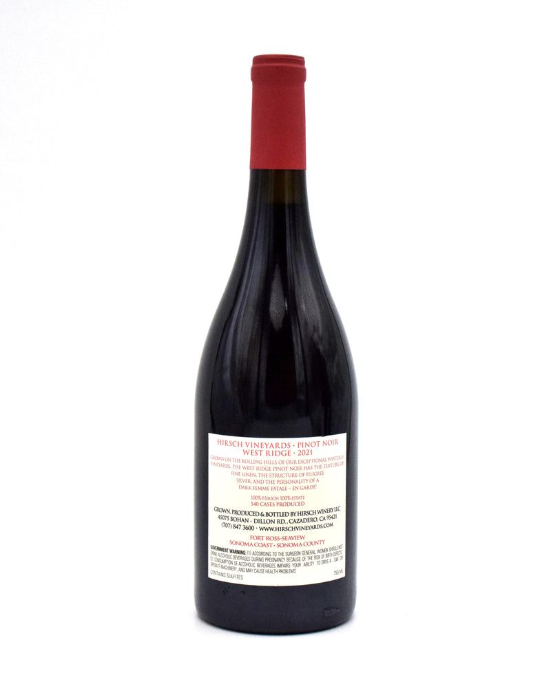 2021 Hirsch Vineyards West Ridge Pinot Noir