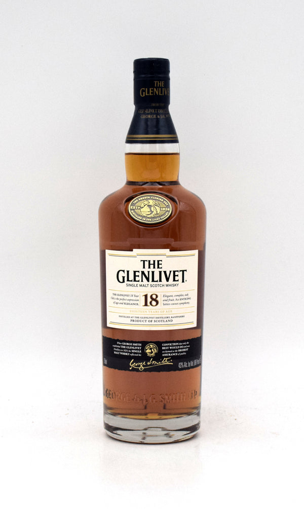 Glenlivet 18 Year Single Malt Scotch (Older Bottling)