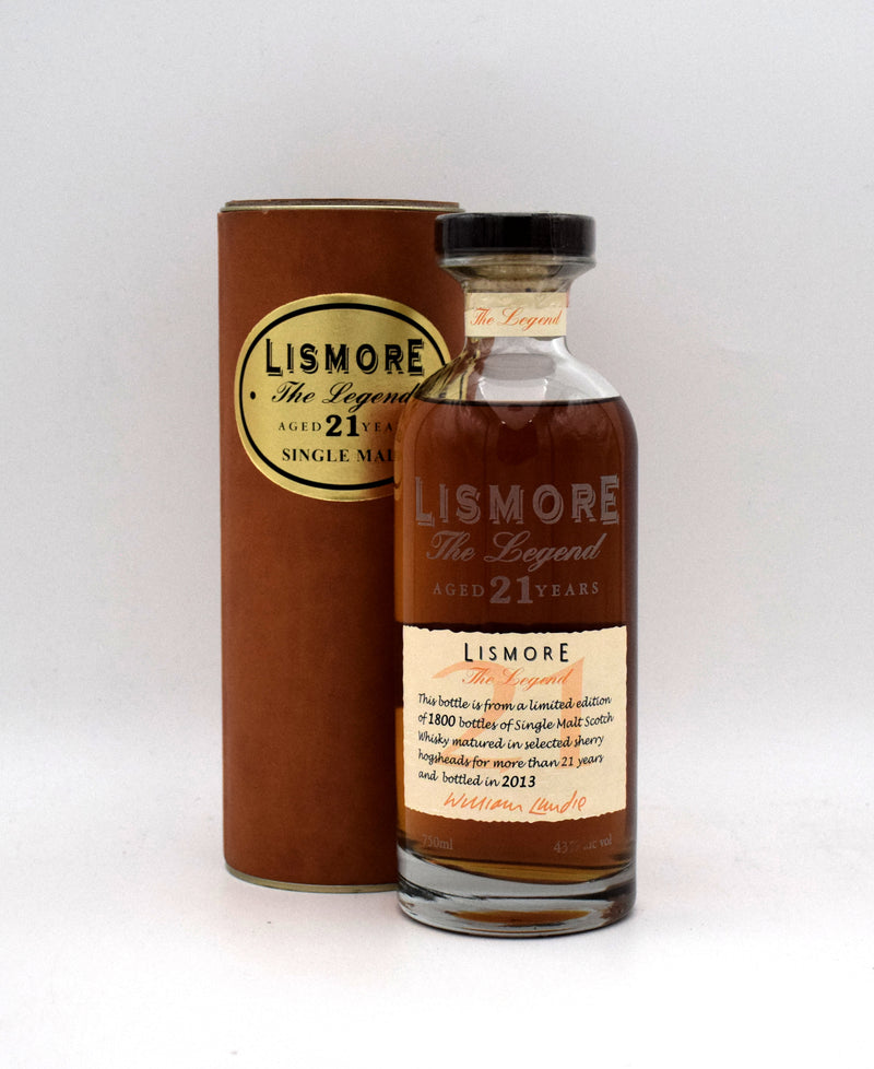 Lismore 'The Legend' 21 Year Single Malt Scotch