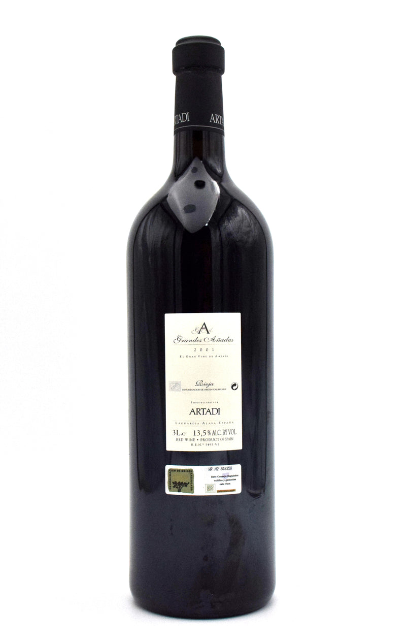 2001 Artadi Grandes Anadas (3L) (Slightly Damaged Box)