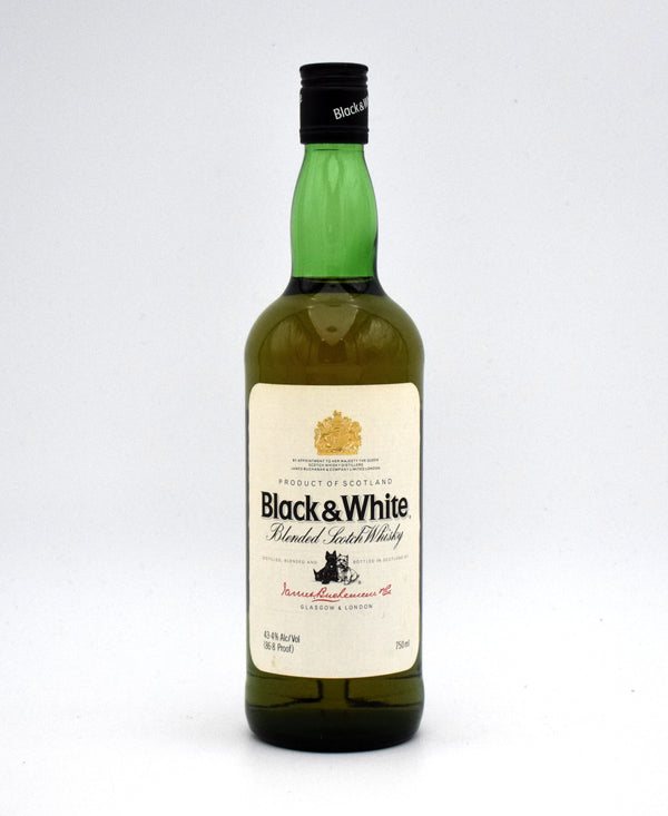 James Buchanan's 'Black & White' Blended Scotch (Late 1980's Bottling)