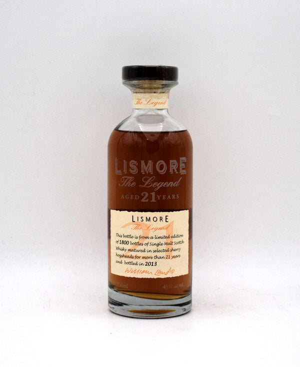 Lismore 'The Legend' 21 Year Single Malt Scotch
