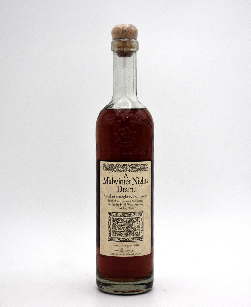 High West A Midwinter Nights Dram Rye Whiskey Act 8 Scene 2