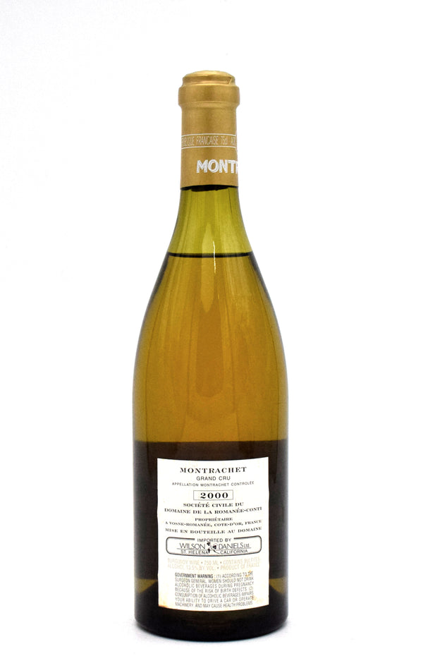 2000 Domaine de la Romanee-Conti Montrachet Grand Cru (Slightly Stained Label)