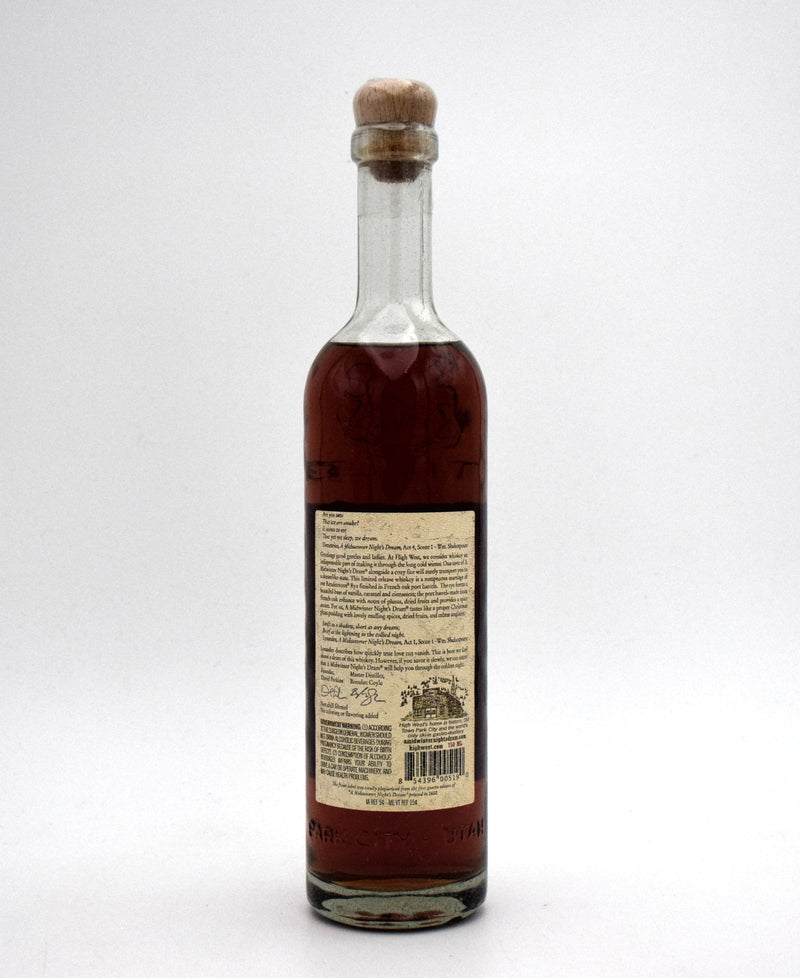High West A Midwinter Nights Dram Rye Whiskey Act 8 Scene 2