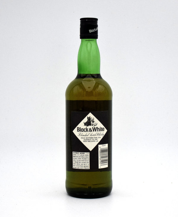 James Buchanan's 'Black & White' Blended Scotch (Late 1980's Bottling)