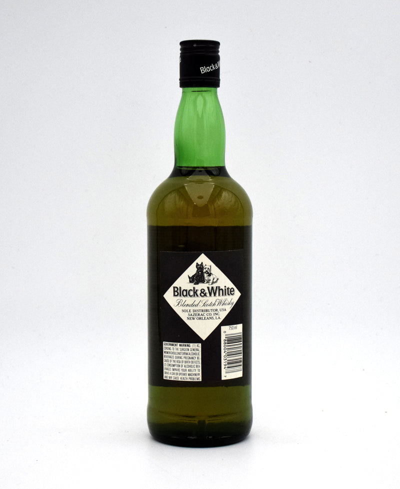 James Buchanan's 'Black & White' Blended Scotch (Late 1980's Bottling)