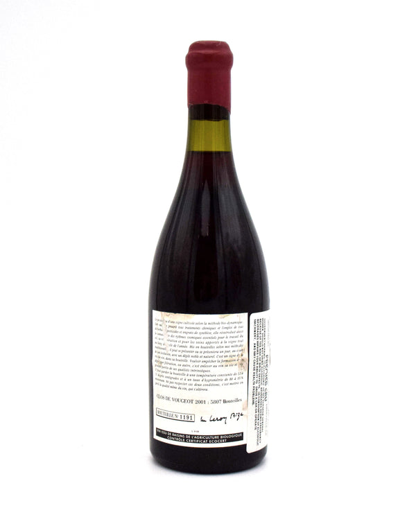 2001 Leroy Clos de Vougeot Grand Cru