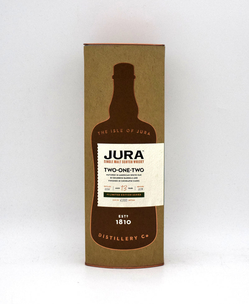 Isle of Jura Distillery 'Two-One-Two' 13 Year Single Malt Scotch (2006 Release)