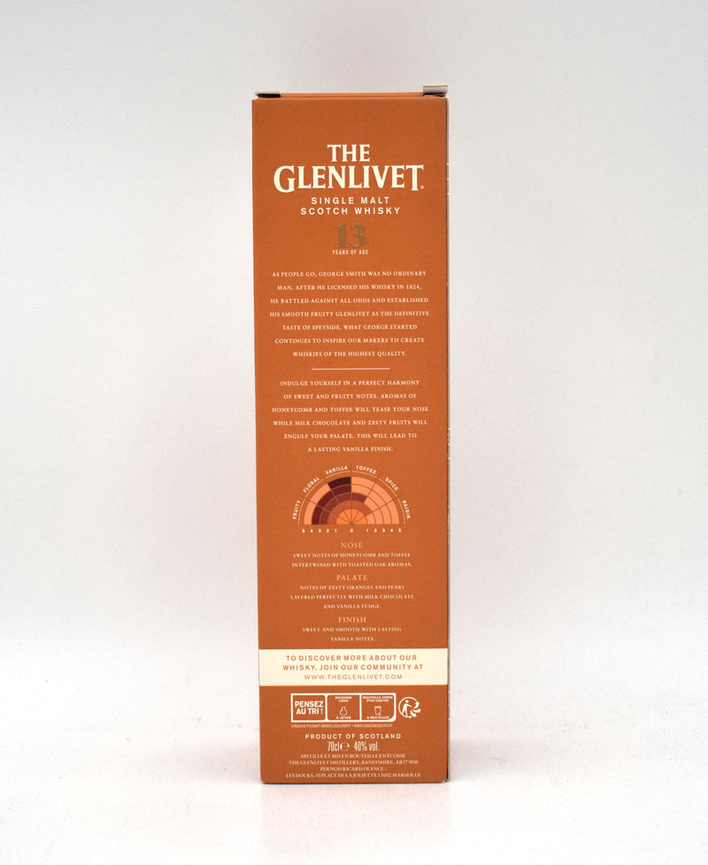 Glenlivet 13 Year 'First Fill American Oak' Single Malt Scotch