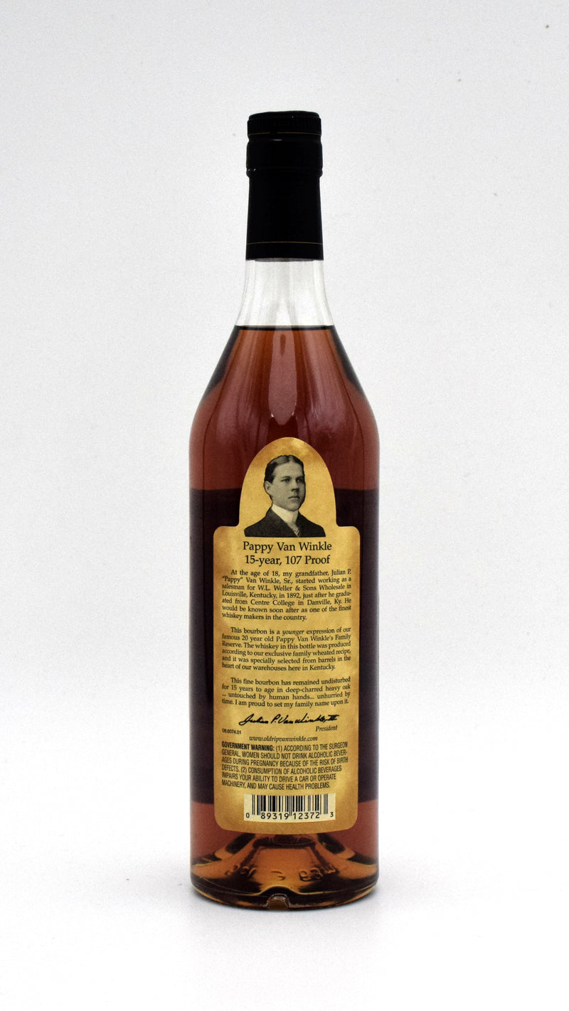 Pappy Van Winkle 15 Year Old Bourbon (2013 Release)