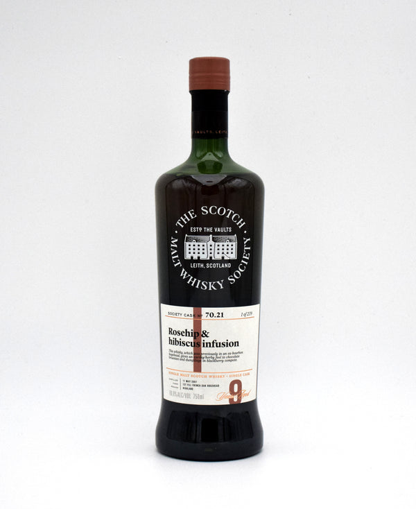 The Scotch Malt Whisky Society (SMWS) 'Balblair No. 70.21 Rosehip & Hibiscus Infusion' Single Malt Scotch (2007 Release)