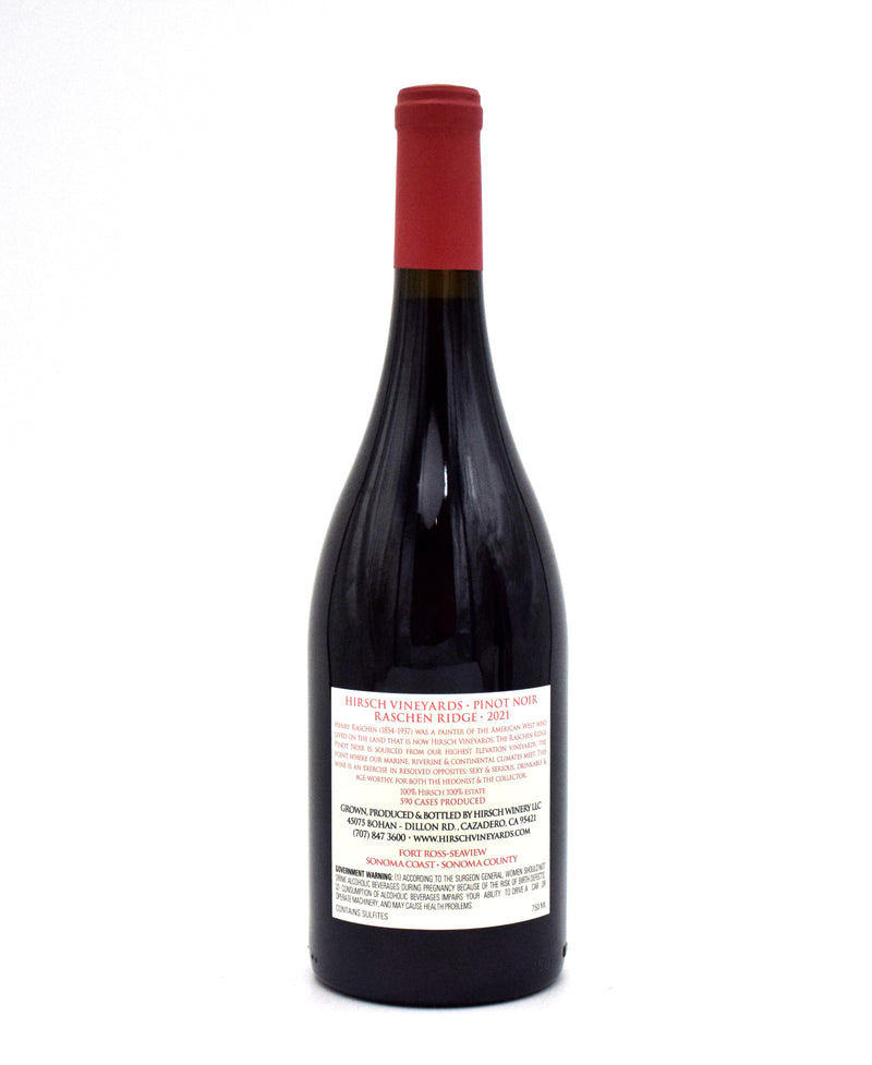2021 Hirsch Vineyards 'Raschen Ridge' Pinot Noir