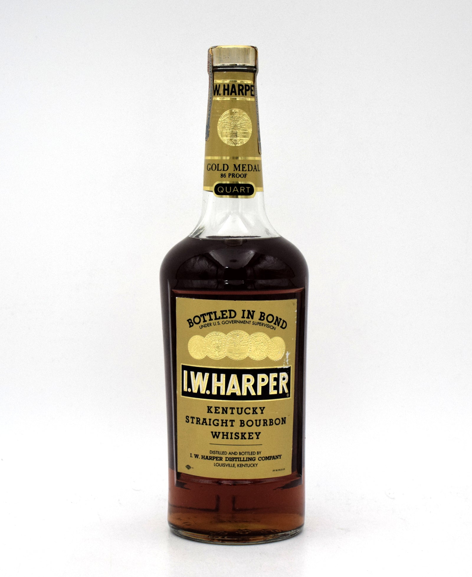 I.W. Harper 'Bottled in Bond' Gold Medal Bourbon (1963 Release