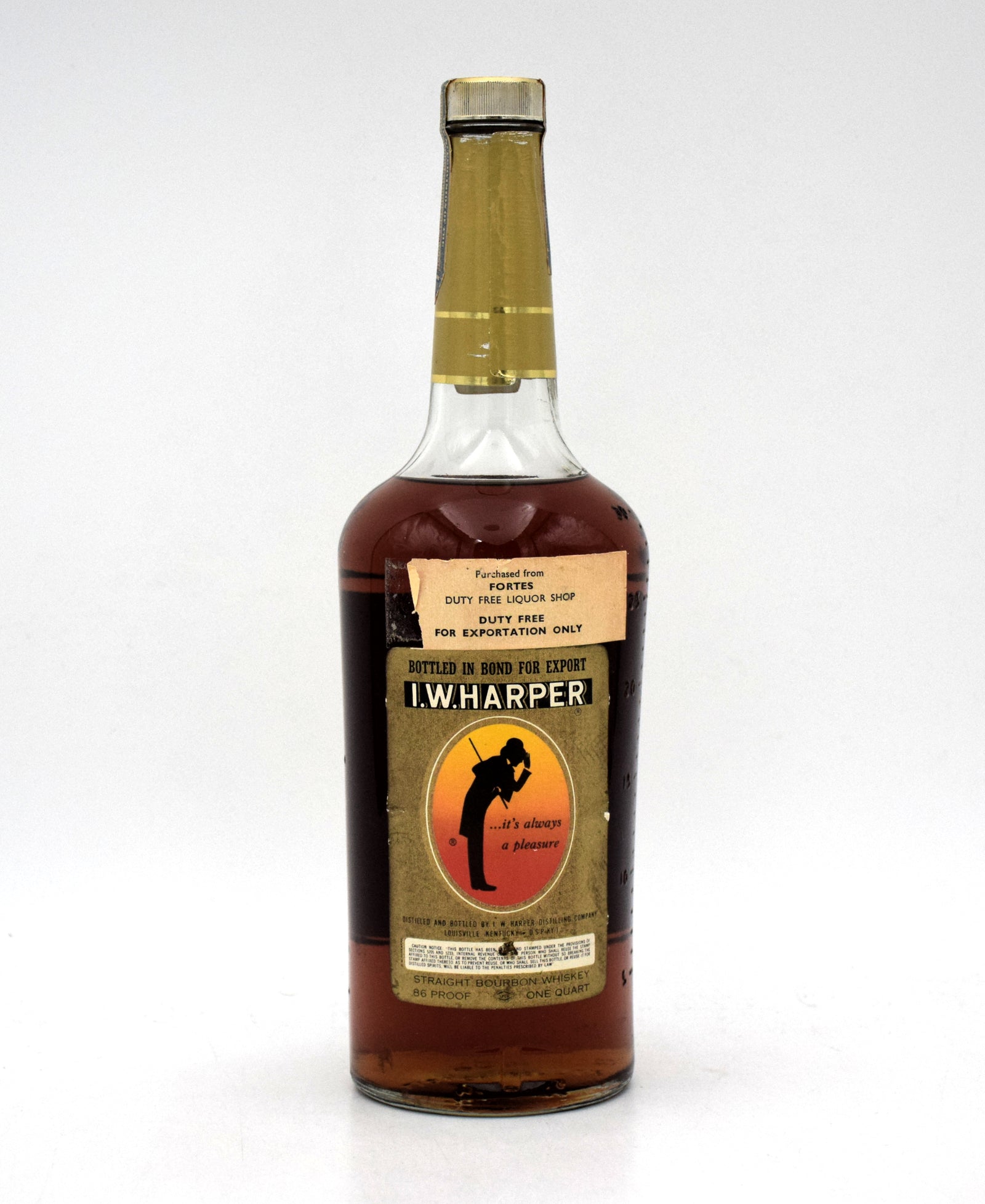 I.W. Harper 'Bottled in Bond' Gold Medal Bourbon (1963 Release
