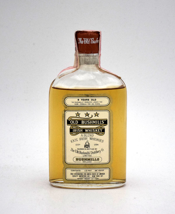 The Old Bushmills Distillery 9 Year Blended Irish Whiskey (Half Pint, 1960's Bottling)