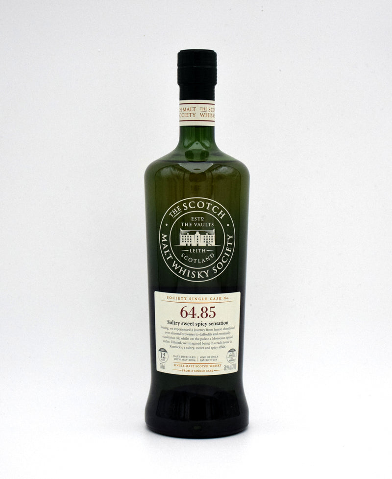 The Scotch Malt Whisky Society (SMWS) 'Mannochmoie No. 64.85 Sultry Sweet Spicy Sensation' Single Malt Scotch (2004 Release)