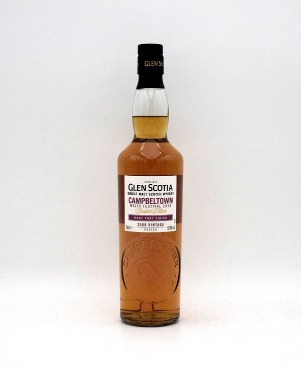 Glen Scotia Vintage 'Malts Festival' Ruby Port Finish Single Malt Scotch (2008 Release)