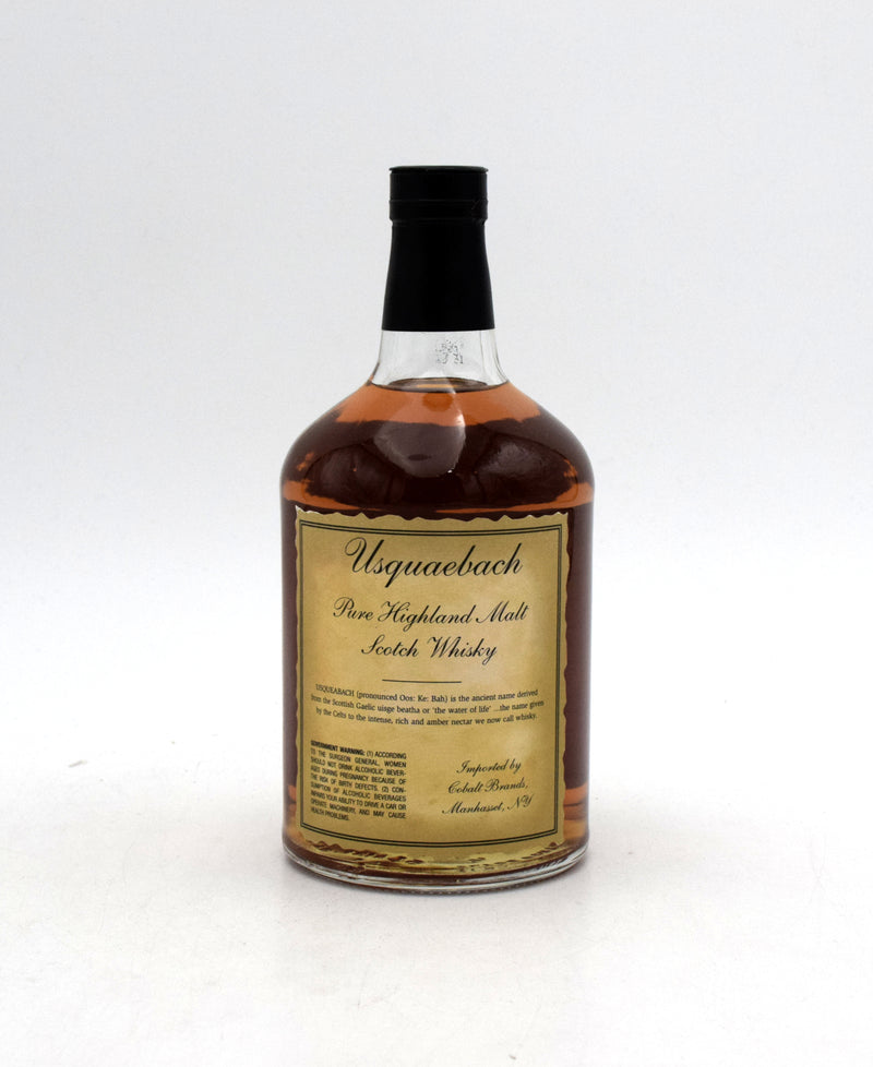 ウシュクベ15年 旧ボトル 筆記体ラベル USQUAEBACH 15YEAR Usquaebach 15 Year Old Blended Malt Scotch – FineLiquors
