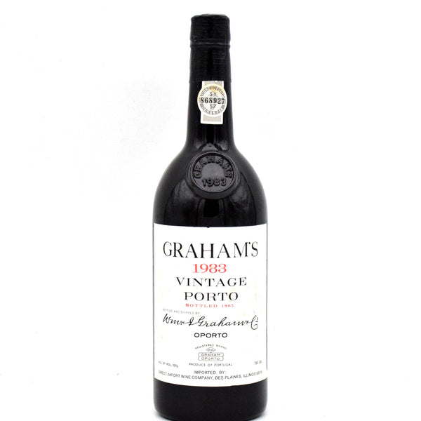 1983 W & J Graham's Vintage Port (Slightly Torn Label) – FineLiquors