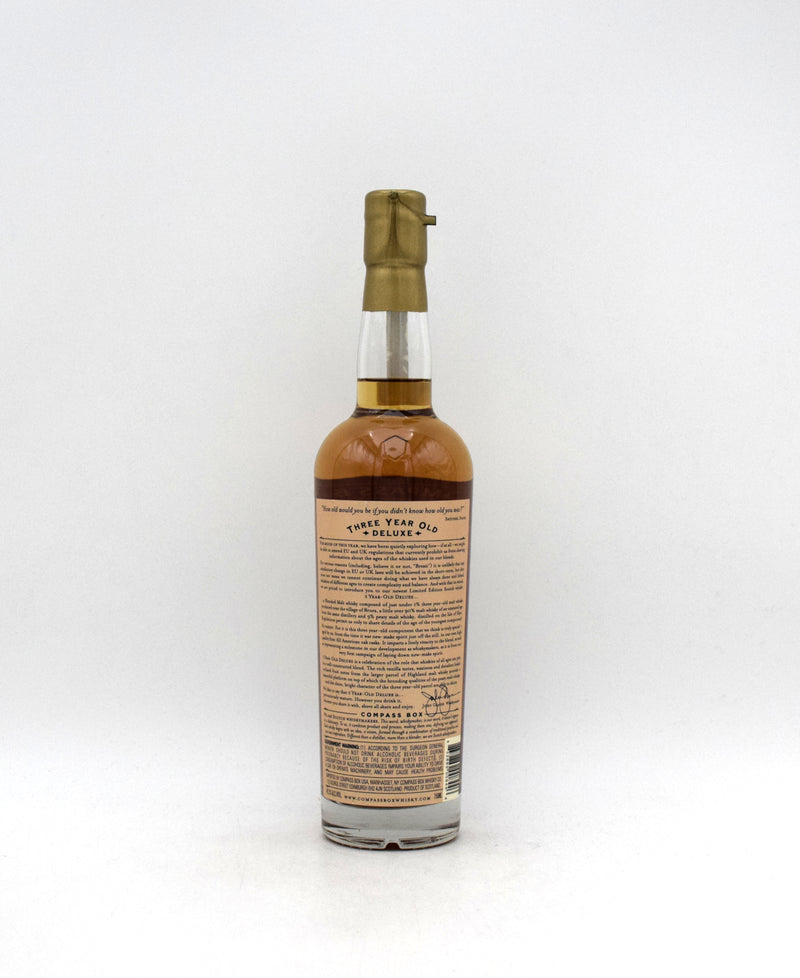 Compass Box 3 Year 'Deluxe' Blended Malt Scotch