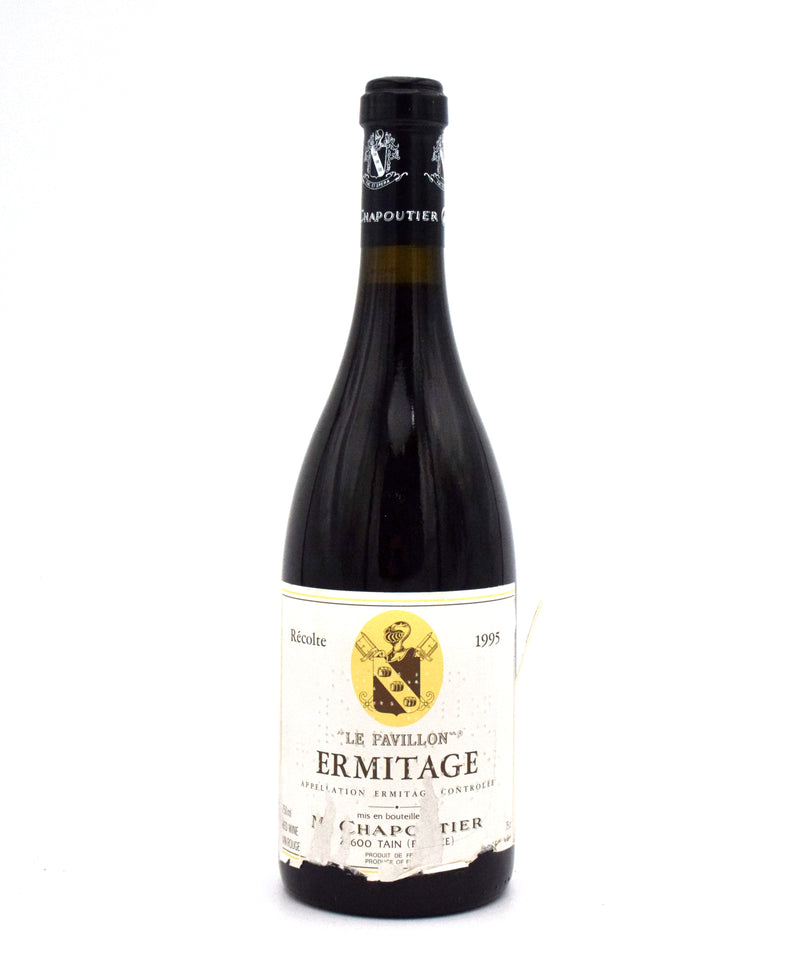 1995 M. Chapoutier Ermitage Le Pavillon (Torn Label)