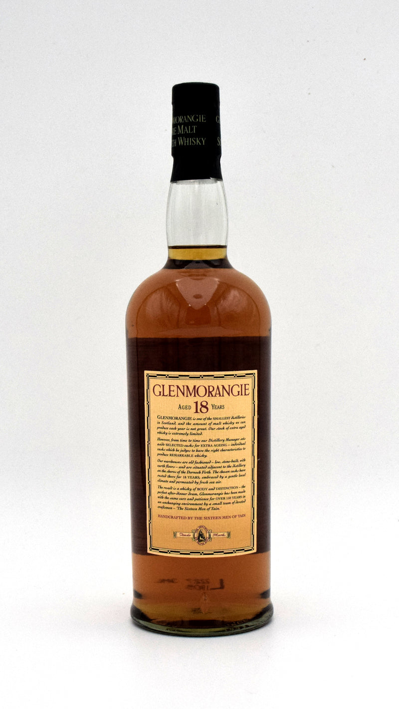 Glenmorangie 18 Year Single Malt Scotch (1990's Bottling)