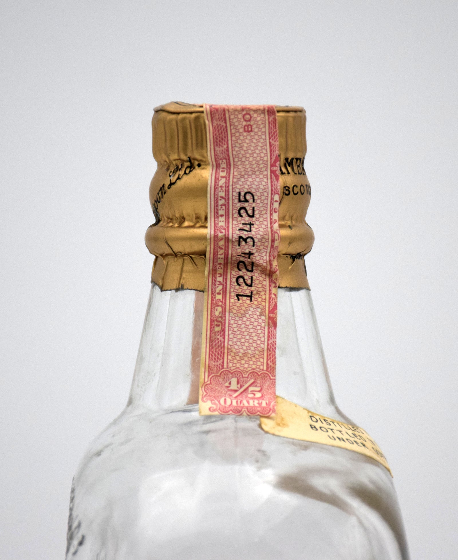 Ambassador 25 Year Blended Scotch Whisky (Low Fill) (Late 1970's