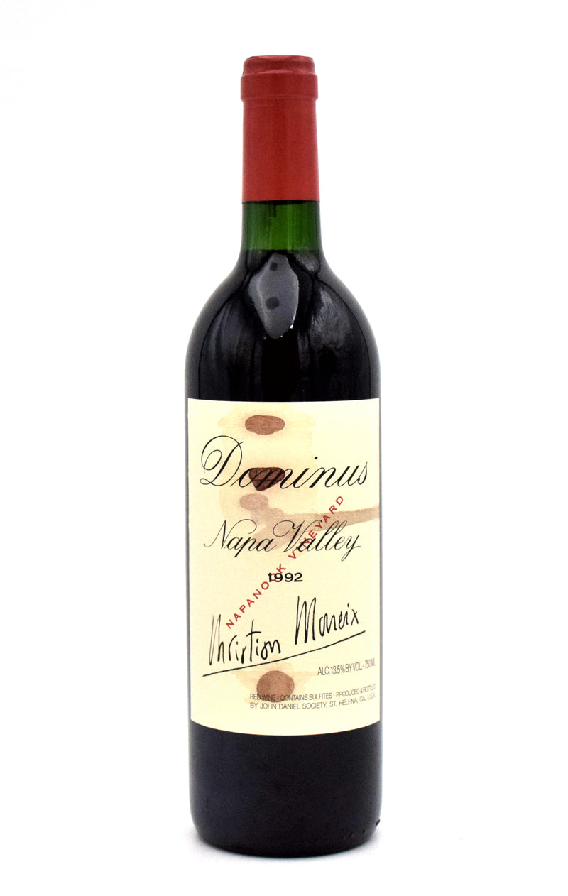 Dominus Label 1992 Dominus Estate Christian Moueix (Stained Label) – FineLiquors