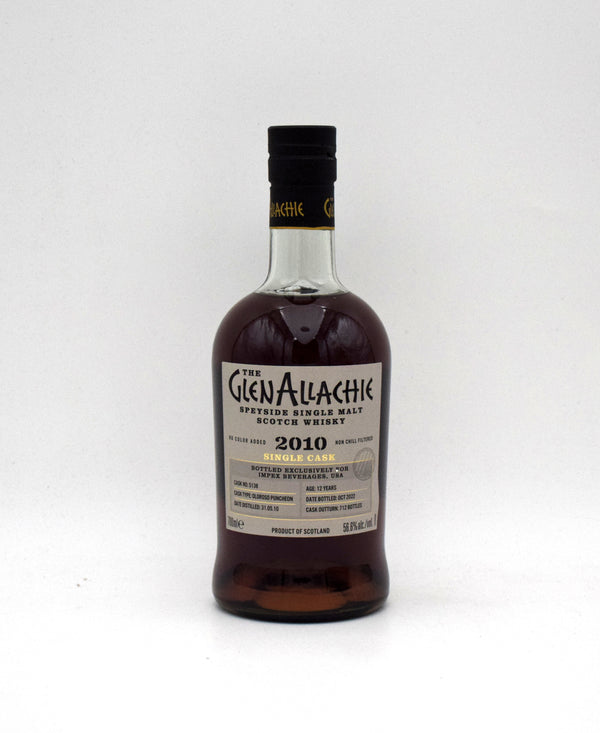 Glenallachie 12 Year 'Oloroso Puncheon' Single Malt Scotch (2010 Release, Cask #5138)