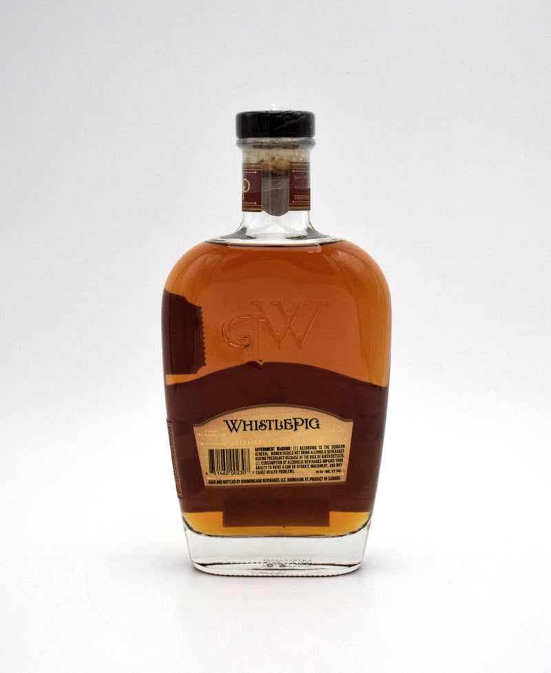 WhistlePig Single Barrel Selection 10 Year Straight Rye Whiskey