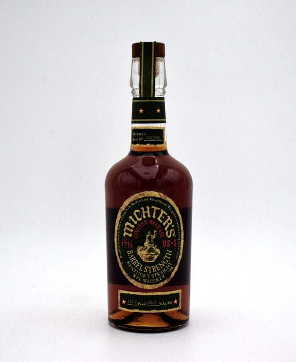 Michter's US-1 Barrel Strength Rye (2022 Release)