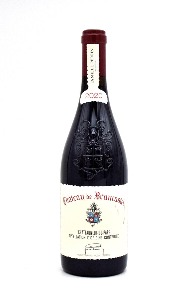 2020 Chateau de Beaucastel Chateauneuf du Pape (Slightly Torn Label)