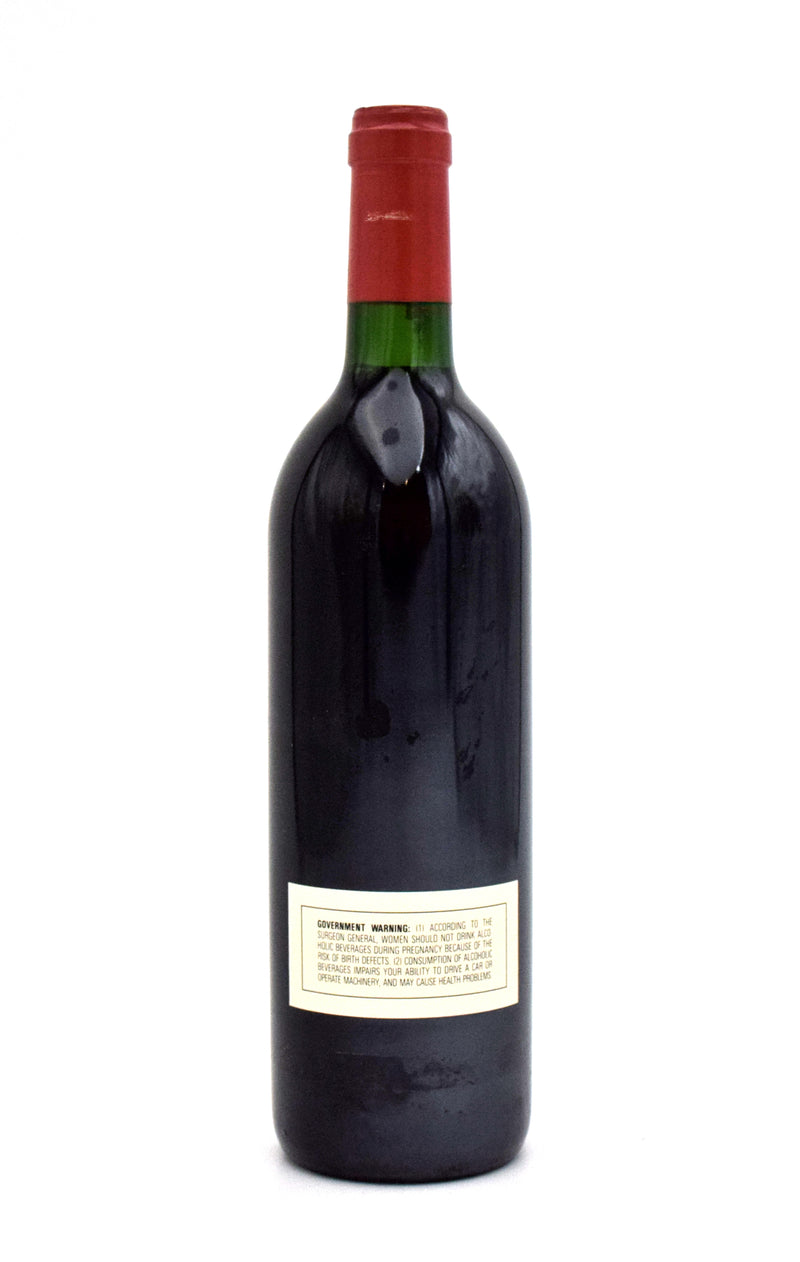 Dominus Rear Label 1992 Dominus Estate Christian Moueix (Stained Label) – FineLiquors