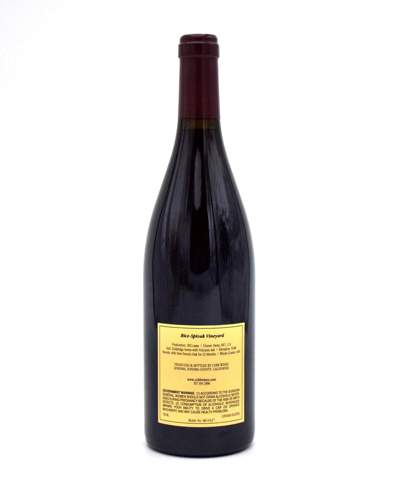 2019 Cobb Rice-Spivak Vineyard Pinot Noir