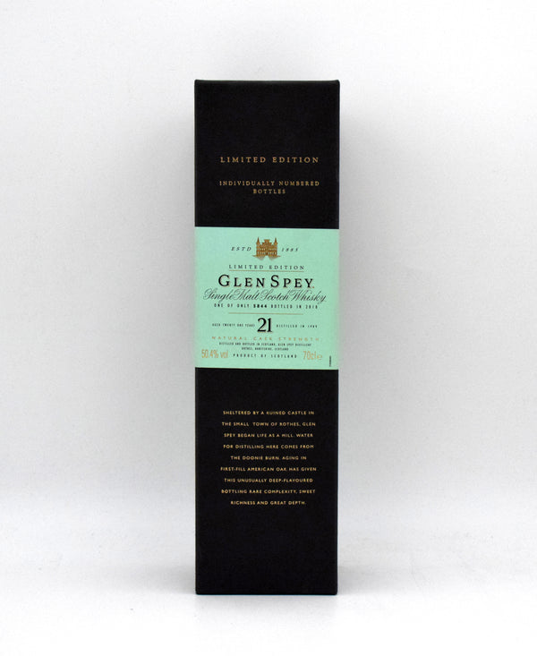 Glen Spey Limited Edition 21 Year Single Malt Scotch (1989 Release)