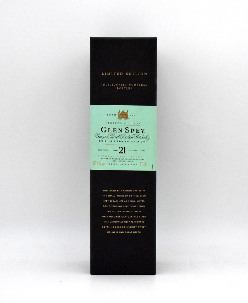 Glen Spey Limited Edition 21 Year Single Malt Scotch (1989 Release)
