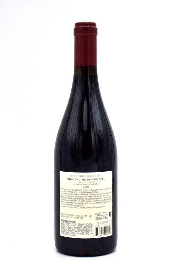 2020 Chateau de Beaucastel Chateauneuf du Pape (Slightly Torn Label)