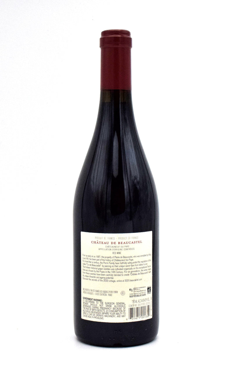 2020 Chateau de Beaucastel Chateauneuf du Pape (Slightly Torn Label)