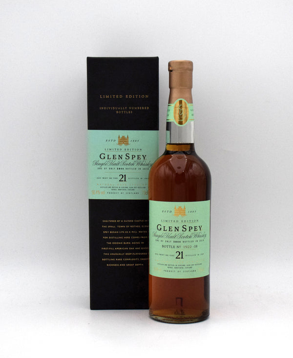 Glen Spey Limited Edition 21 Year Single Malt Scotch (1989 Release)