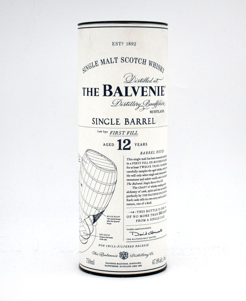 Balvenie 12 Year Single Barrel Single Malt Scotch