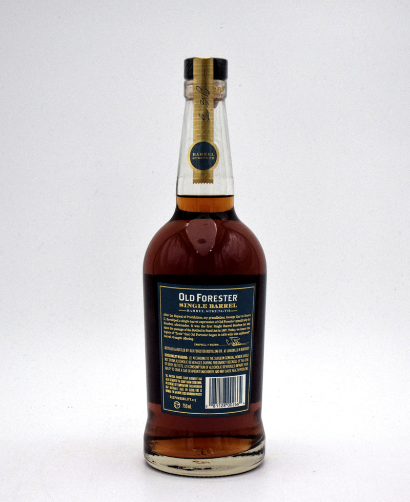 Old Forester 'Single Barrel Select' Kentucky Straight Bourbon (2024 Store Pick, 129 Proof)