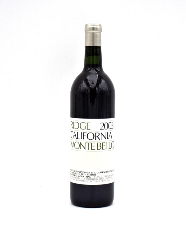 2003 Ridge Vineyards Monte Bello