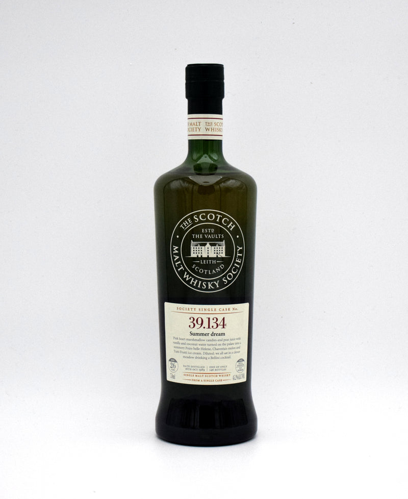 The Scotch Malt Whisky Society (SMWS) 'Linkwood No. 39.134 Summer Dream' Single Malt Scotch (1989 Release)