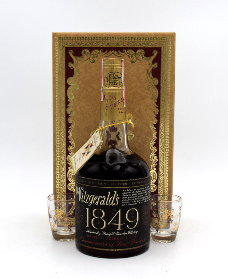 1849 Old Fitzgerald 8 Year Old 'Velvet Gift Set with Glasses