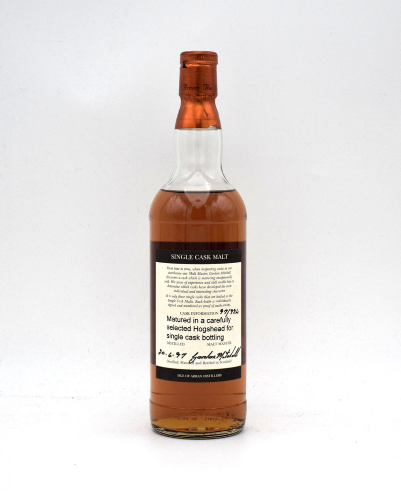 The Arran Single Cask 5 Year Limited Edition Single Malt Scotch (1997 Release, Cask No. 97/934)